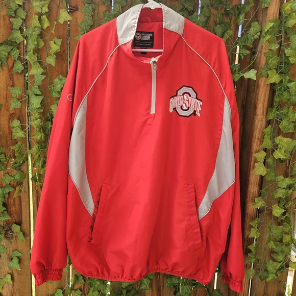 Red Ohio State Buckeyes Windbreaker Jacket - Picture 4 of 7